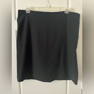 Mm.Lafleur Pencil Skirt plus size +1 1X  Office Wear Black Lined Back Split